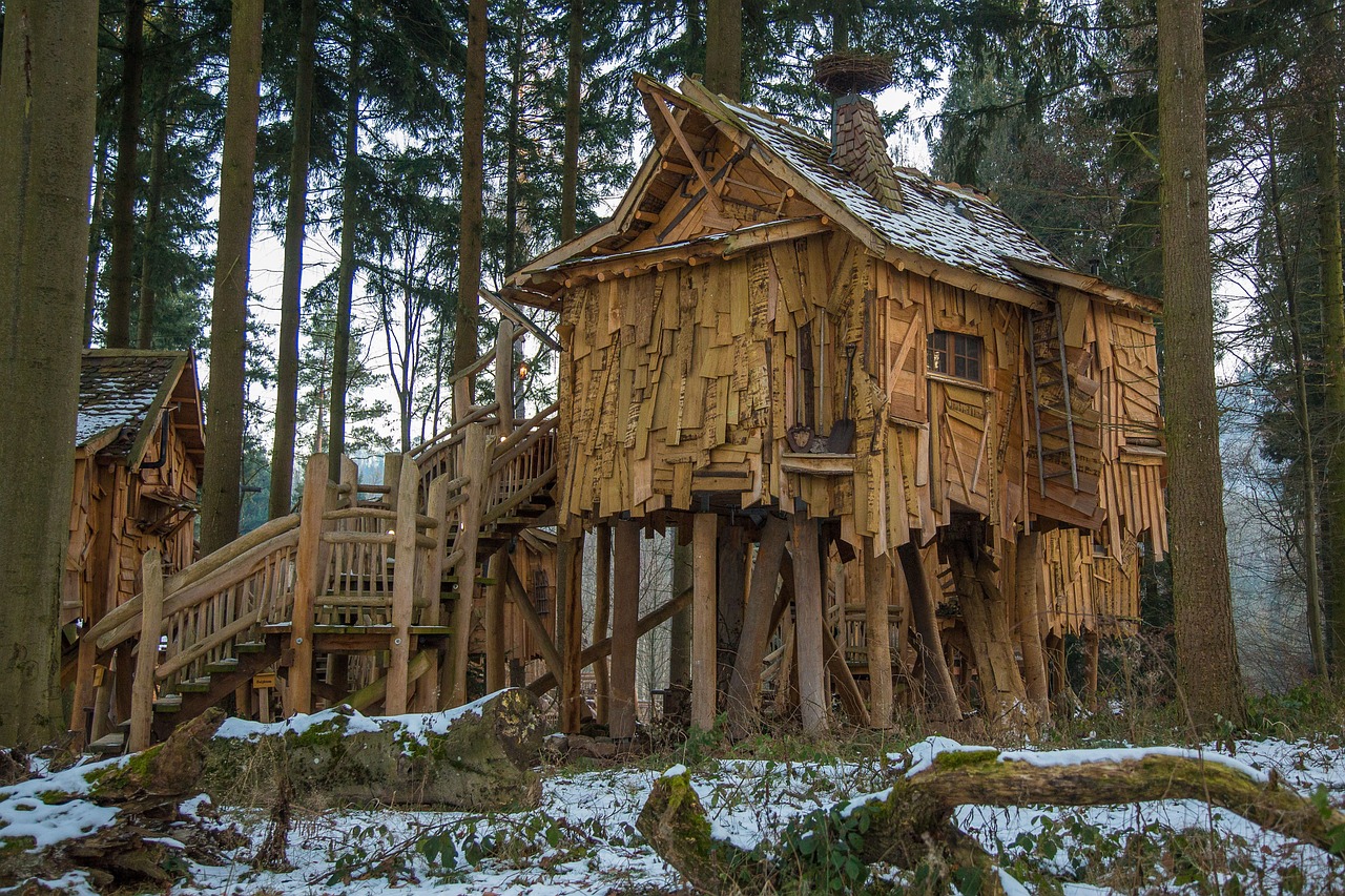 The Sky’s The Limit: Bushcraft Treehouses and Stilted Cabins